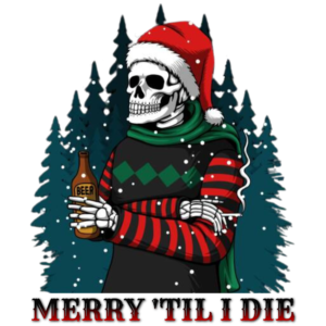 Merry Skeleton - Christmas Sticker