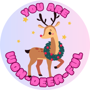 Won-Deer-Ful - Christmas Sticker