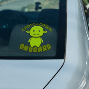 Crotch Goblin On Board - Sticker
